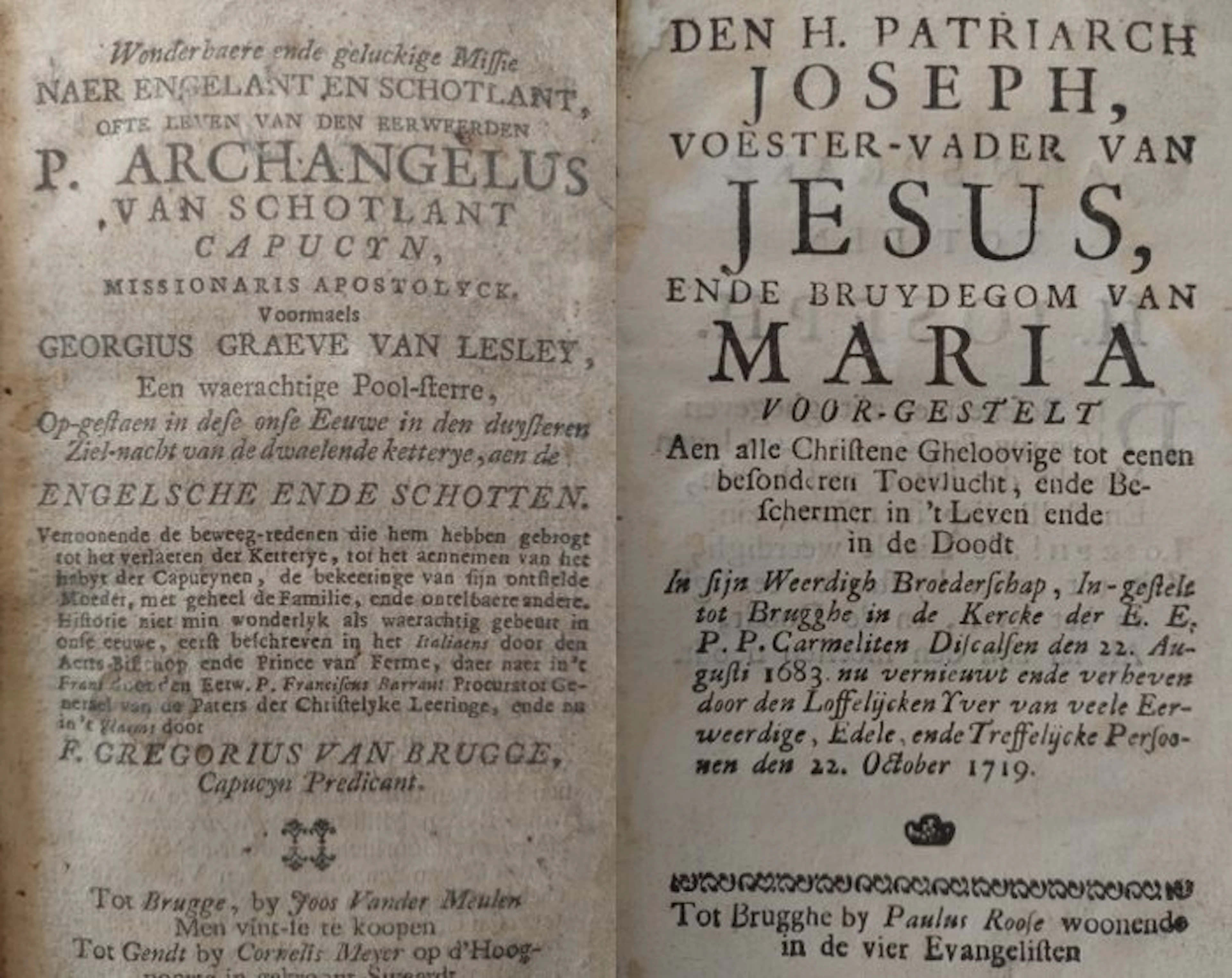 varia - 2 hagiografieën uit Brugge - 1686-1719