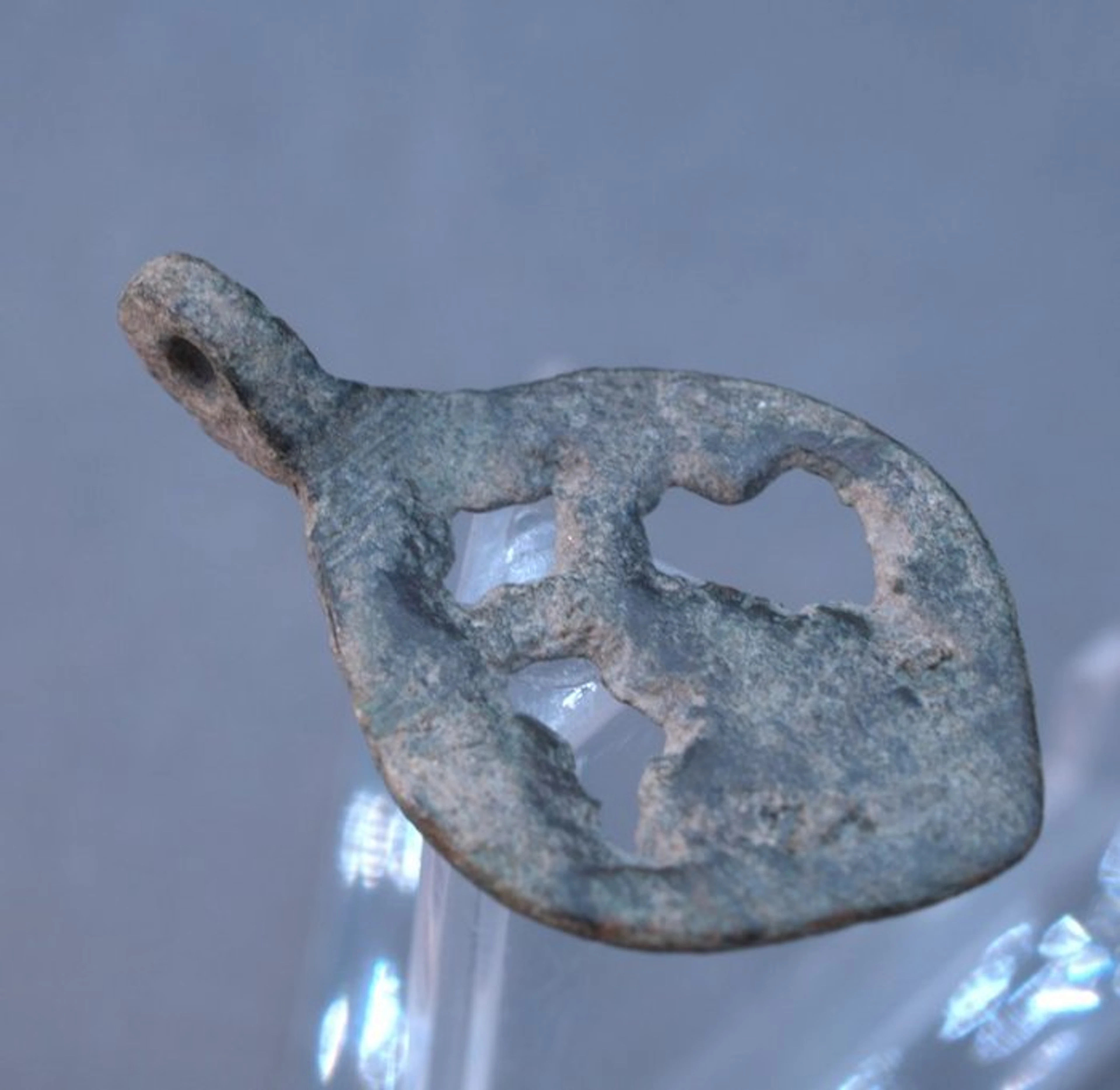 Medieval, Viking Bronze Amulet pendant - 30 mm (No reserve price)