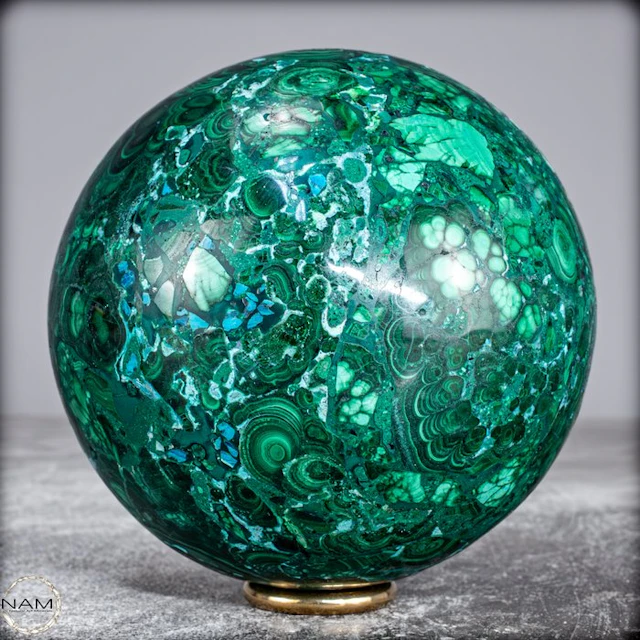 First Quality Malachite Sphere- 1512.95 g