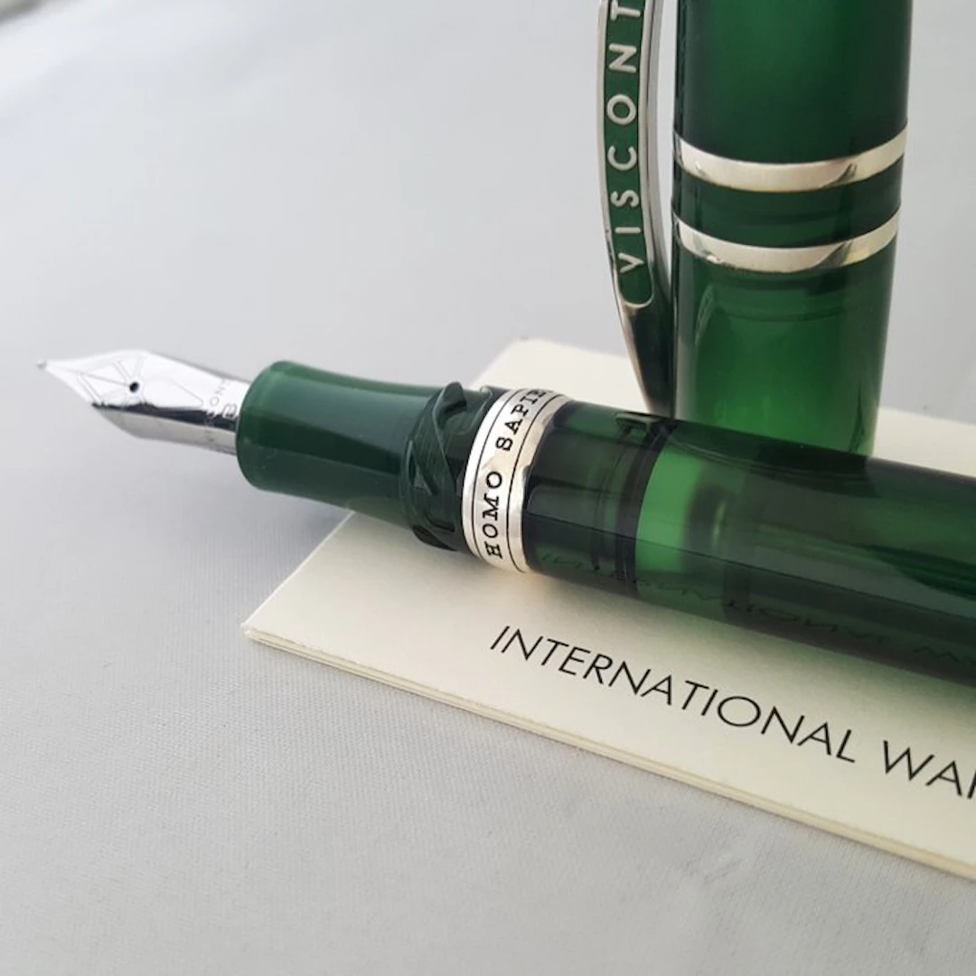 Visconti - HOMO SAPIENS - DEMO STONES - Emerald Edition - New - Fountain pen