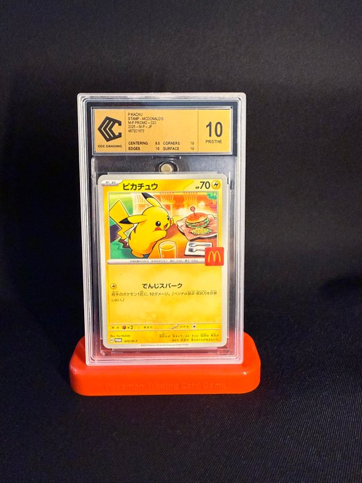 Pokmon - 1 Graded card - Pikachu 020/M-P Promo card - CCC 10 - Various  sets | Barnebys