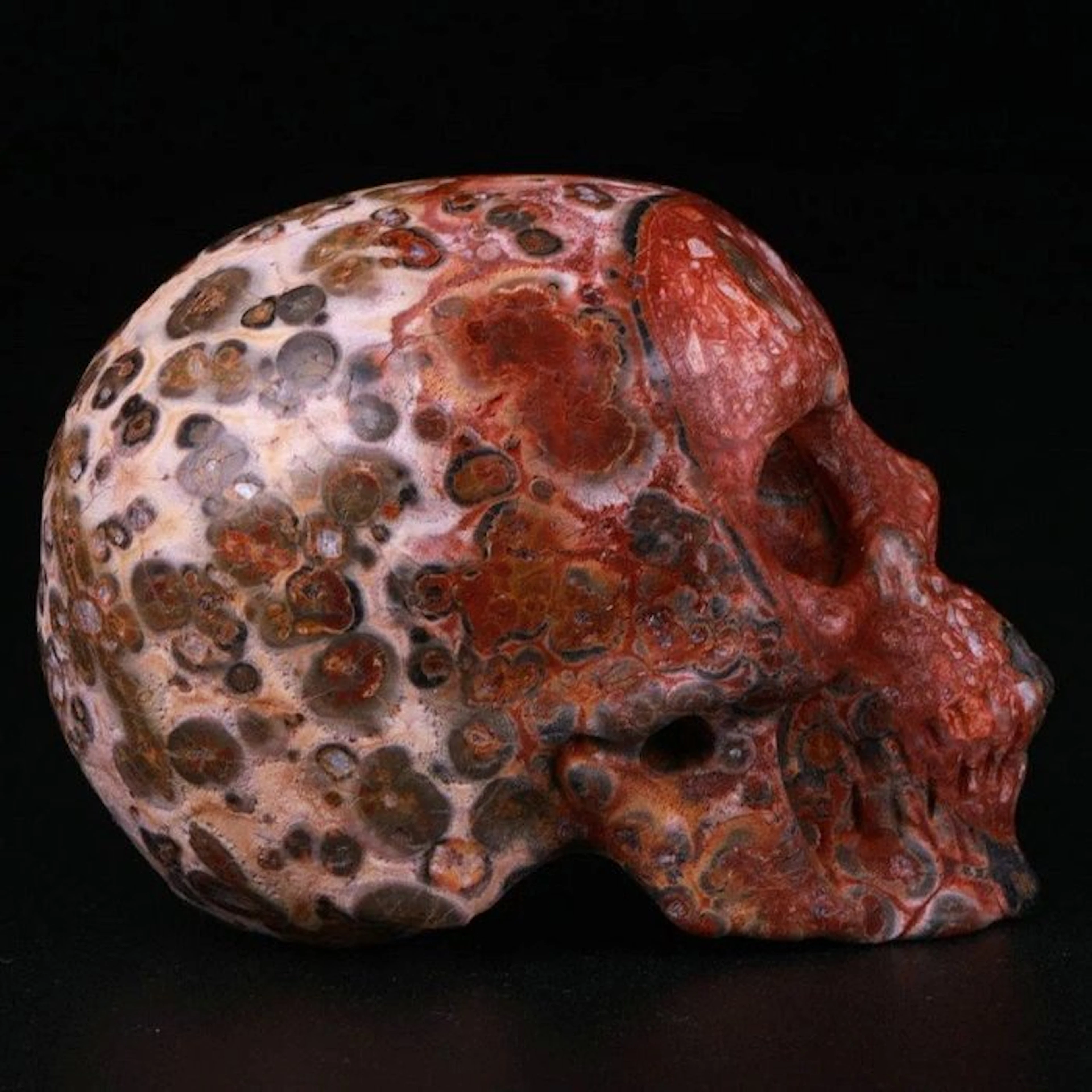 75g Leopard Skin Jasper Skull – The face behind the...