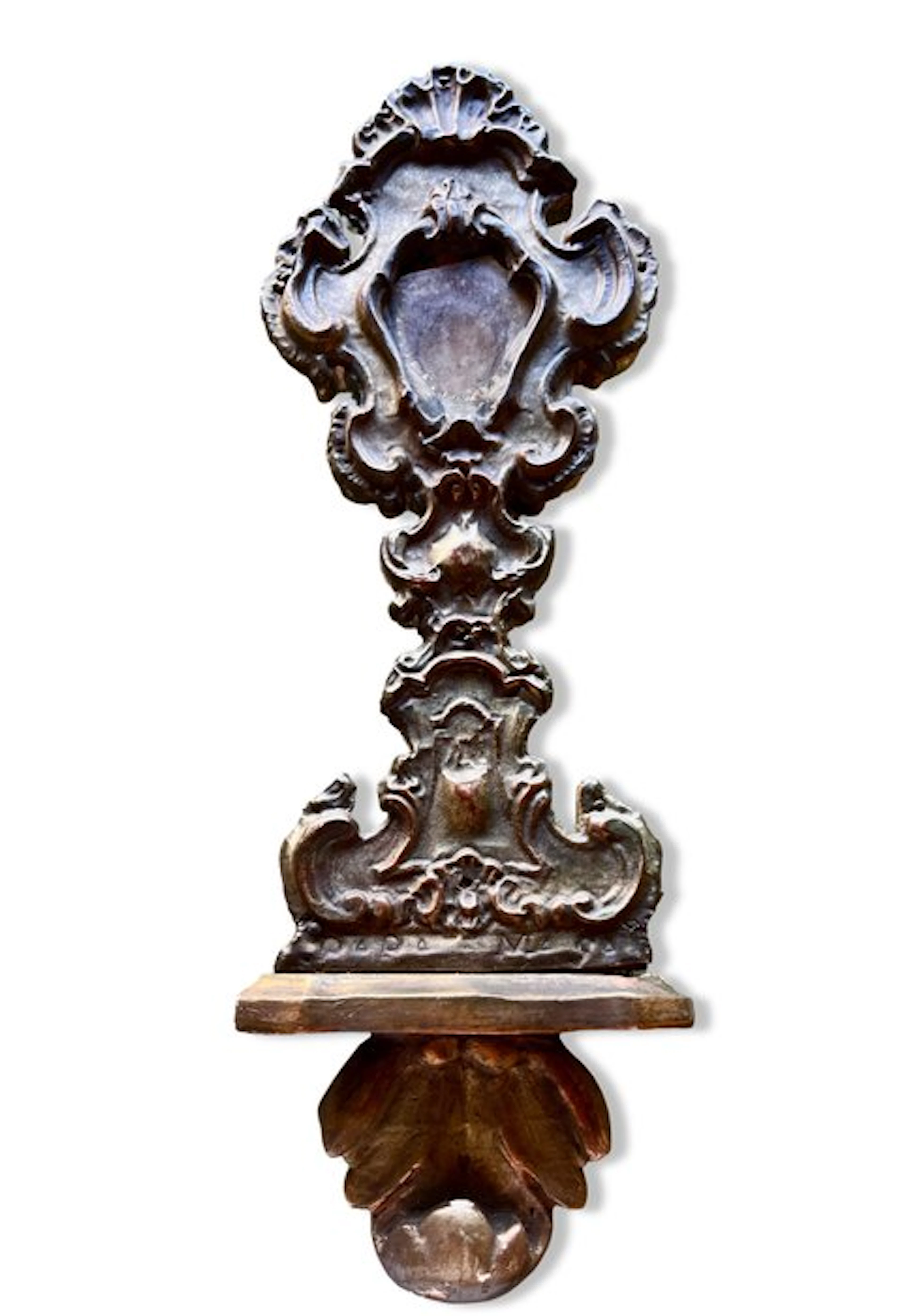 Baroque Reliquary - Wood, Copper - 1750-1800 - Antique reliquary - 36 cm