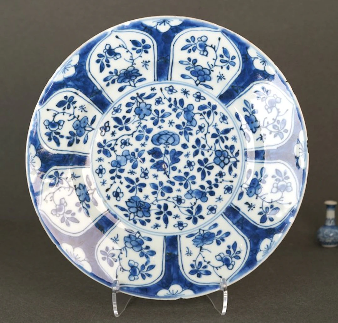 Kangxi (1662-1722) - Plate - Peonies