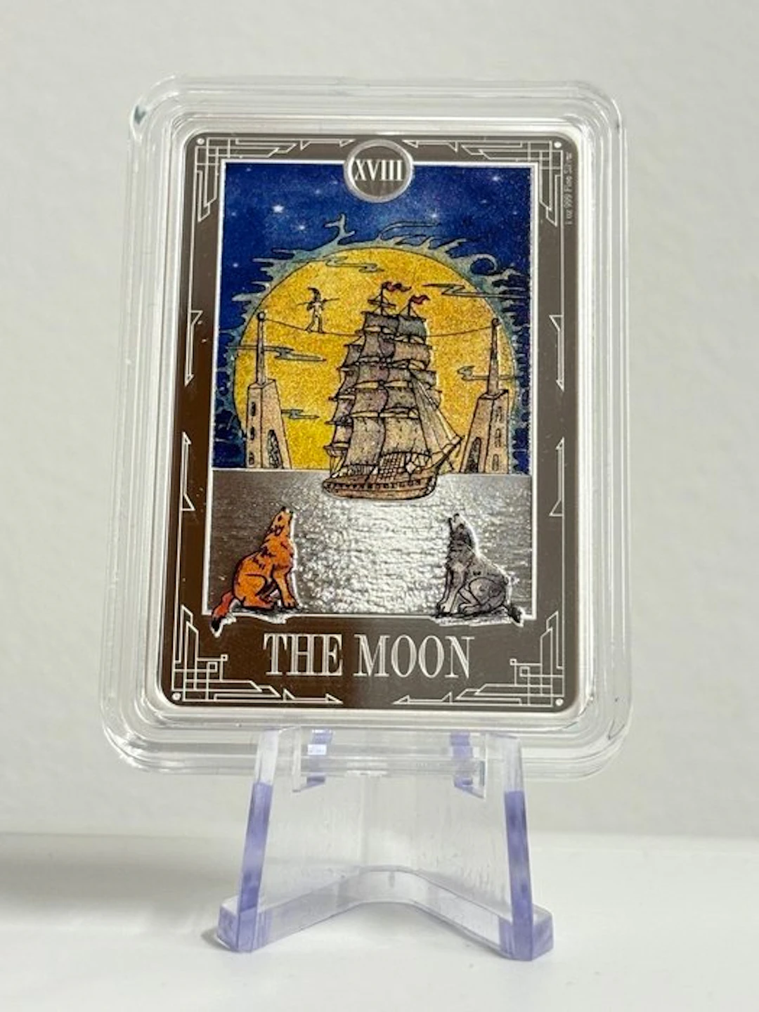 Niue. 2 Dollars 2024 - 1 oz Plata .999 - XVIII Tarot Cards "The Moon"