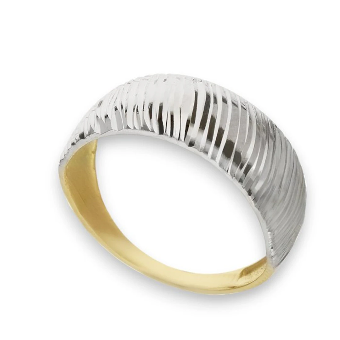 Ring - 18 kt. Yellow gold, White gold - Ring 18k 2.5 g Unisex