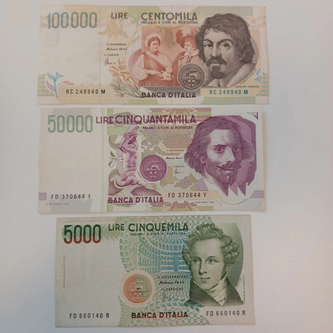 Italy. - 3 Banknotes - Various Dates (No reserve price)