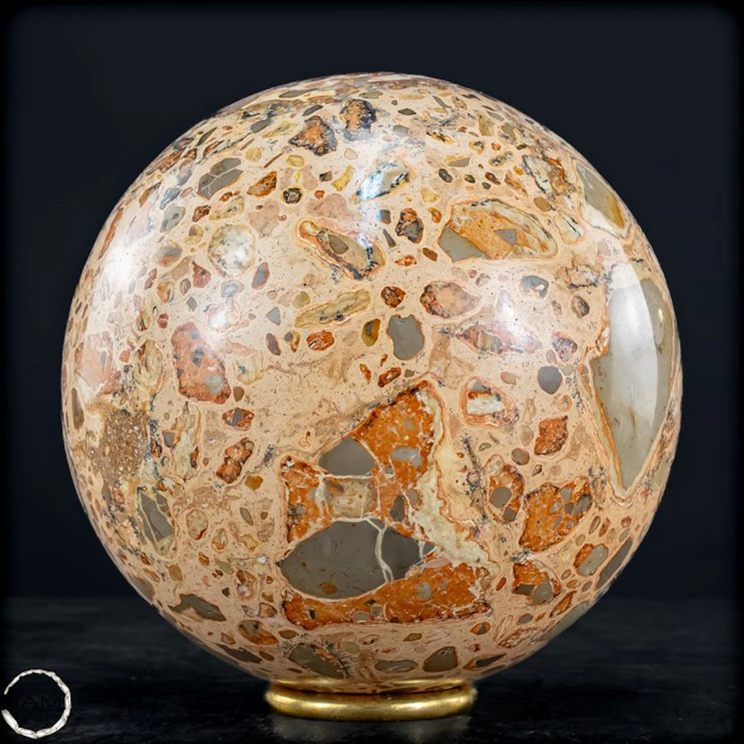 Natural First Quality Leopard Jasper Sphere- 2455.26 g
