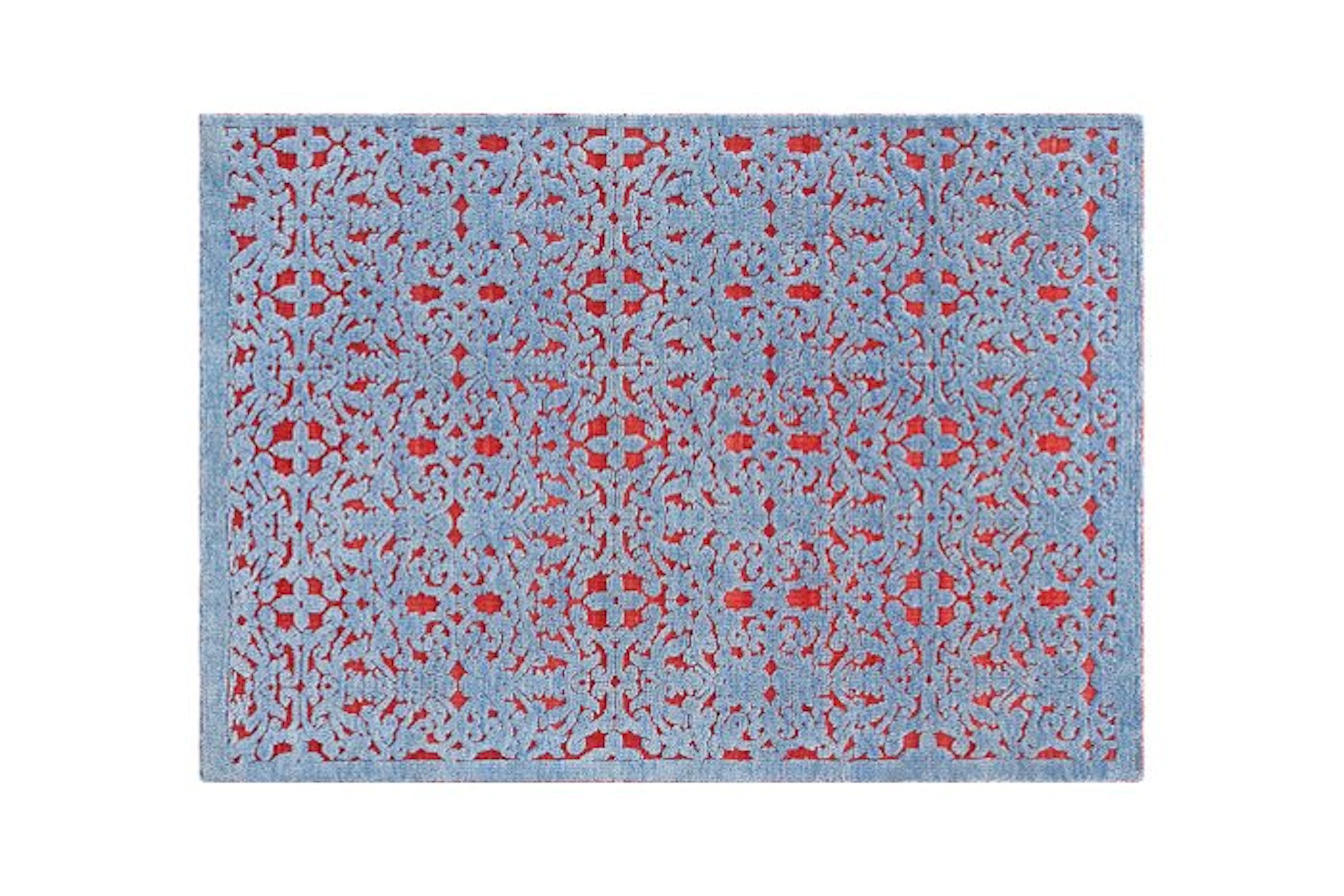 GAN Rugs - Rug - 200 cm - 300 cm - DAMASCO RUG BLUE