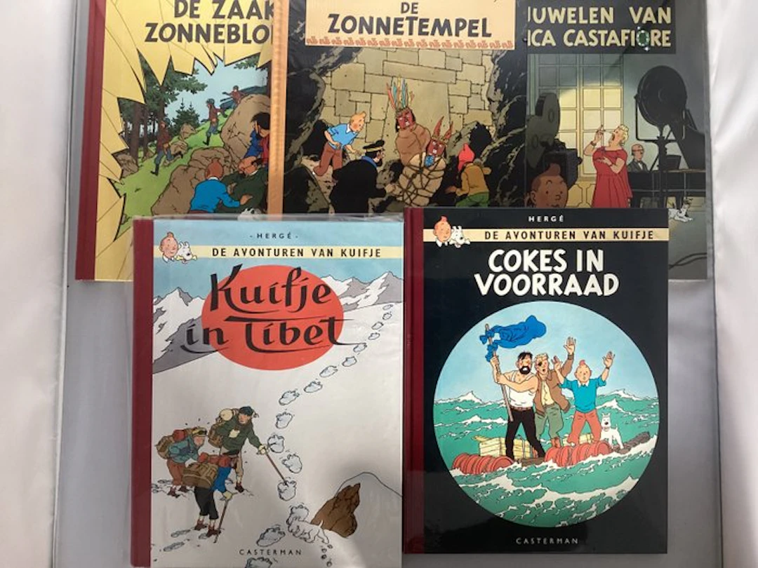 Kuifje 5 facsimilealbums - 5 Comic collection