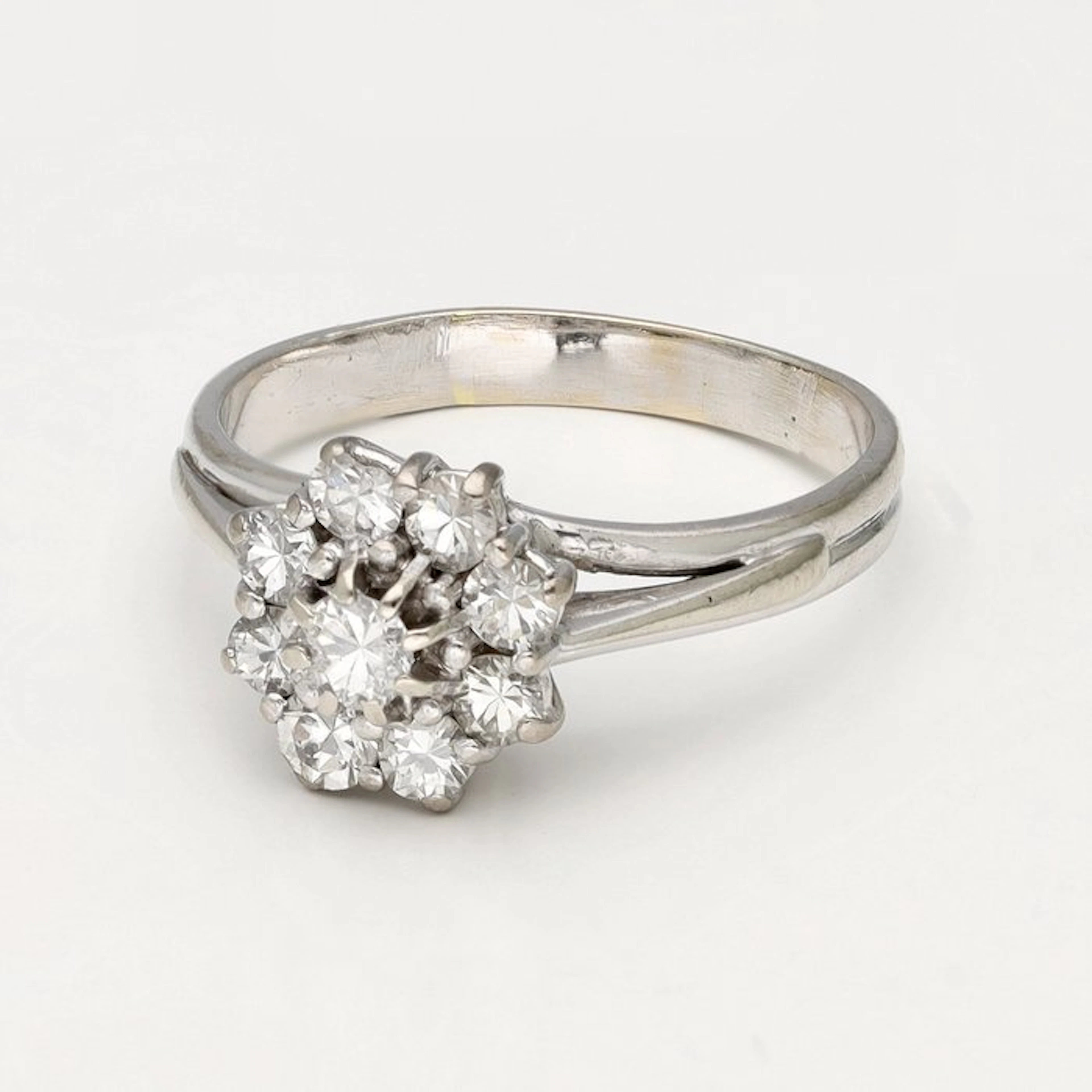 Ring - 18 kt. White gold Diamond (Natural)