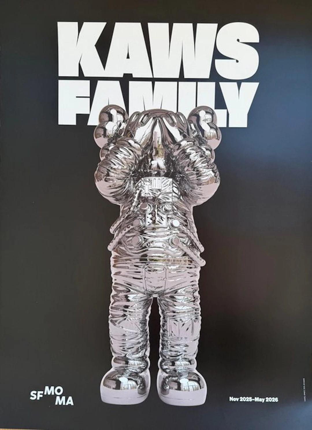 KAWS - Space, 2021, Exhibition Poster (2025), Copyright KAWS, Printed In USA