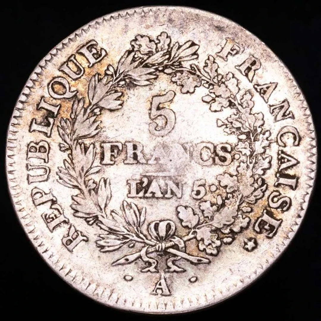 France. 5 Francs An 5-A Union et Force (No reserve price)