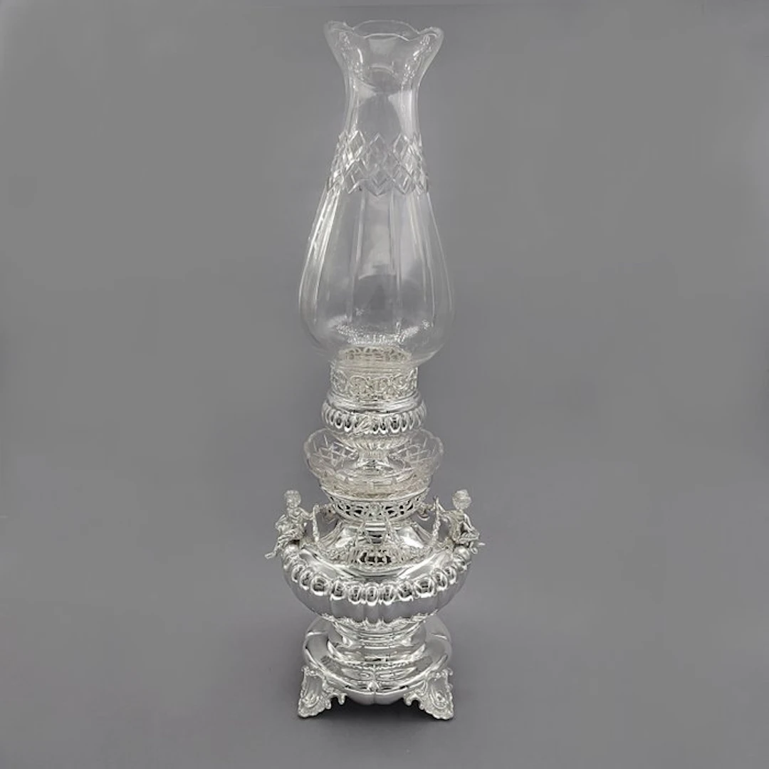 Lantern - .800 silver - kerosene lamp