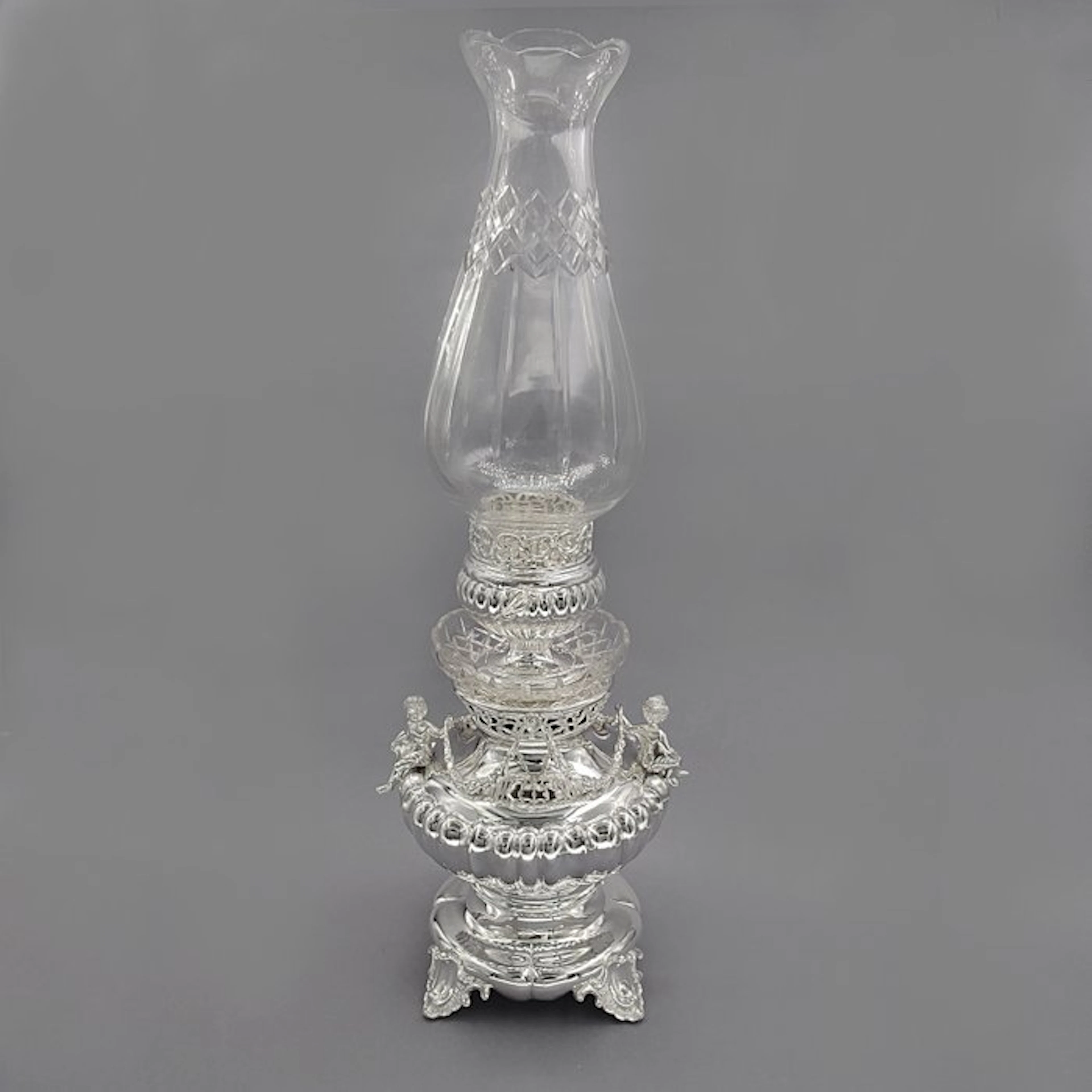 Lantern - .800 silver - kerosene lamp