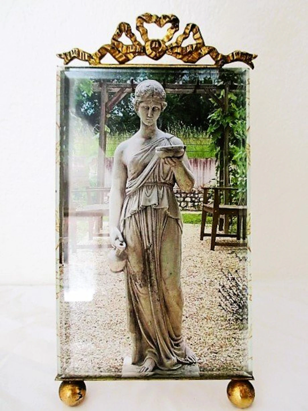 Picture frame- Strikkader - Faceted glass