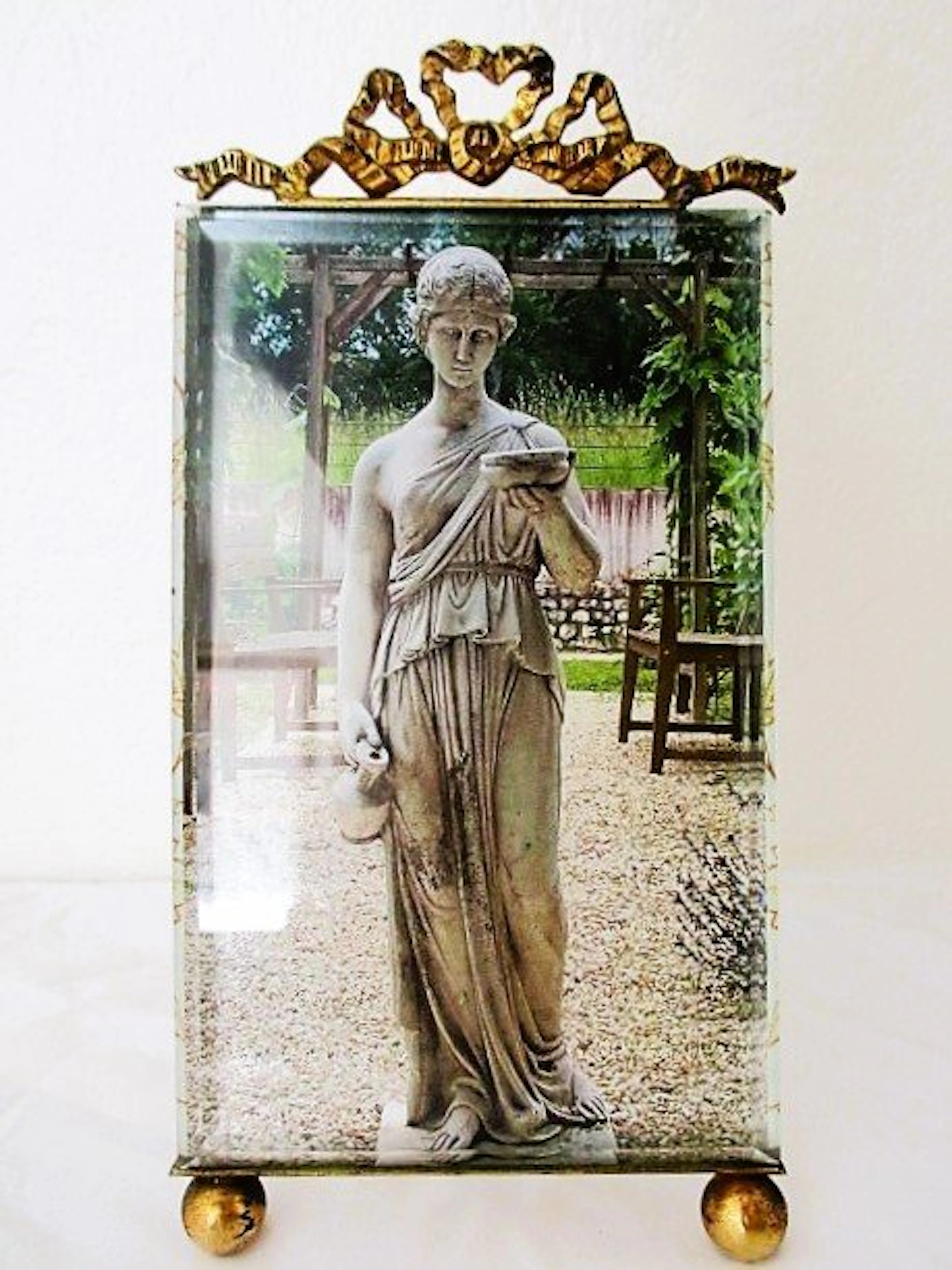 Picture frame- Strikkader - Faceted glass