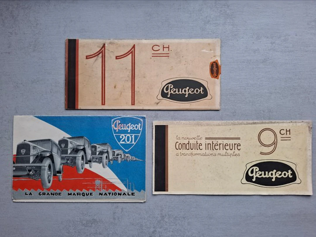 Brochure - Peugeot - 201 - 9 CH - 11 CH