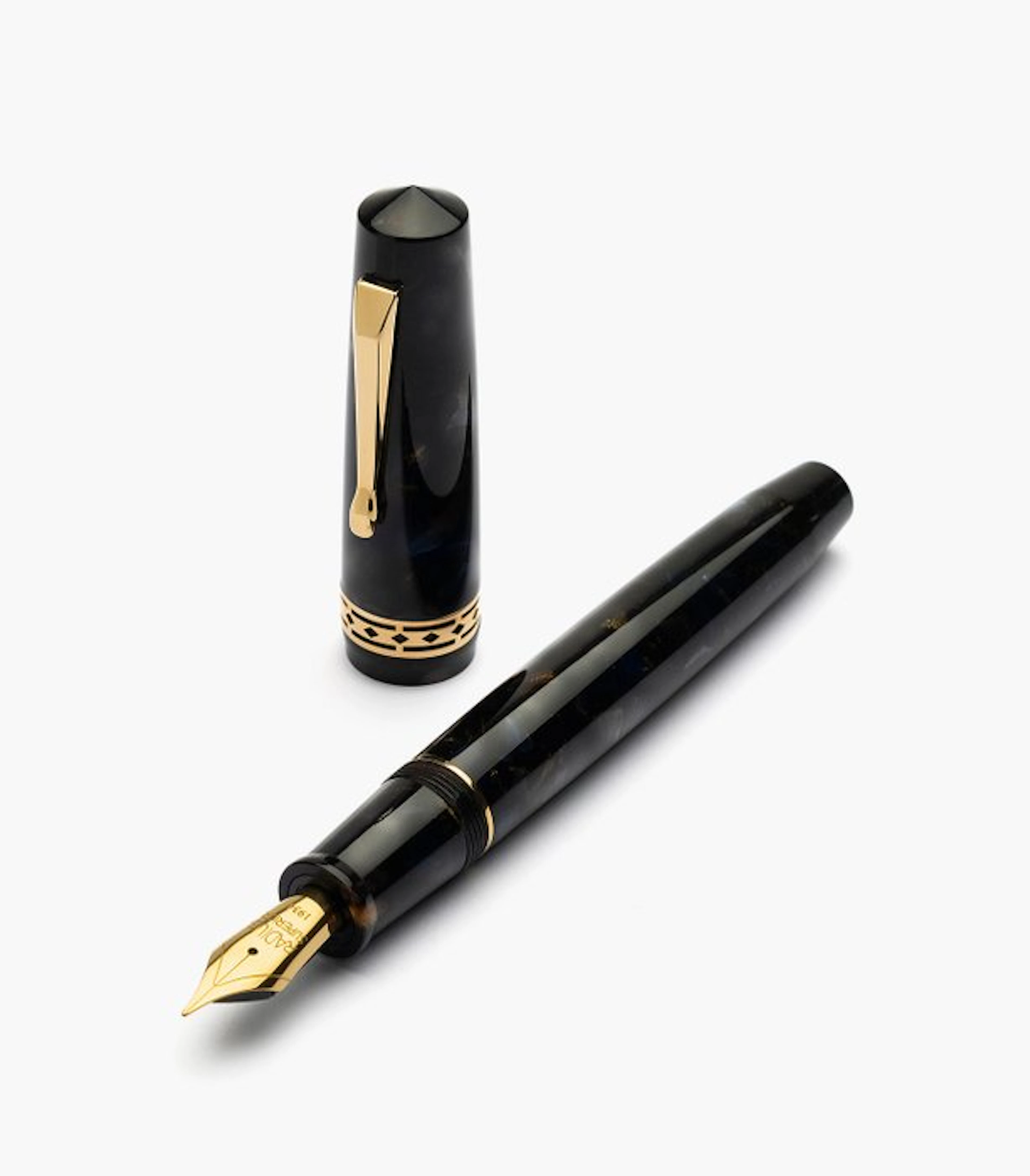 Radius 1934 - Radius 1934, Roccia Marina Gold Trim - Fountain pen