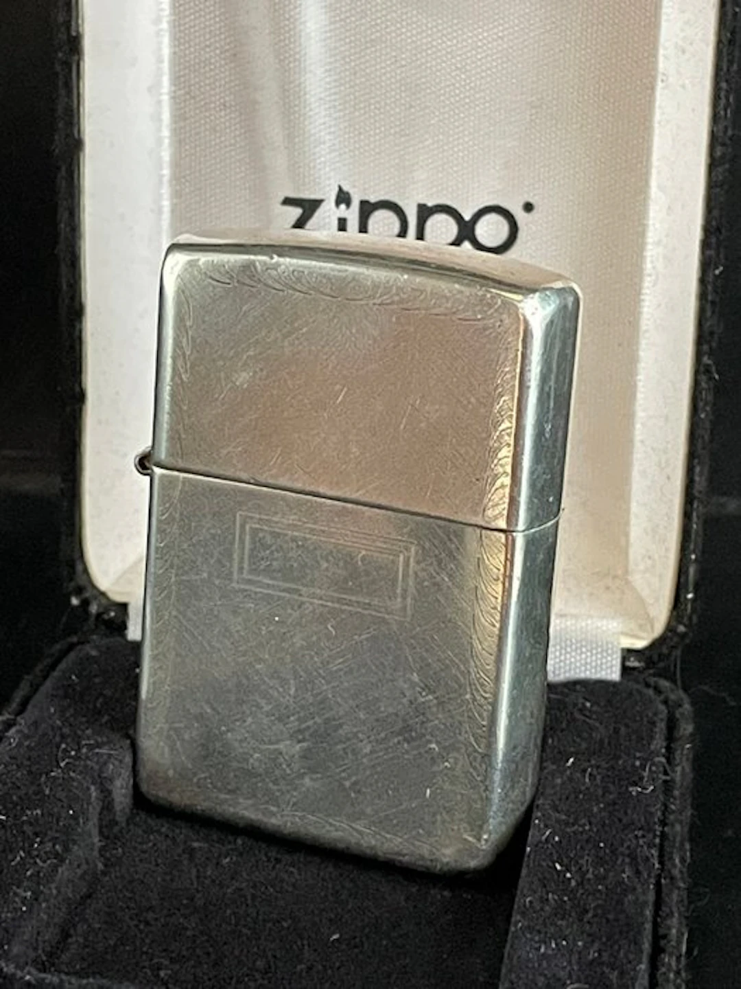 Zippo - RARE - STERLING SILVER ZIPPO - en argent massif...