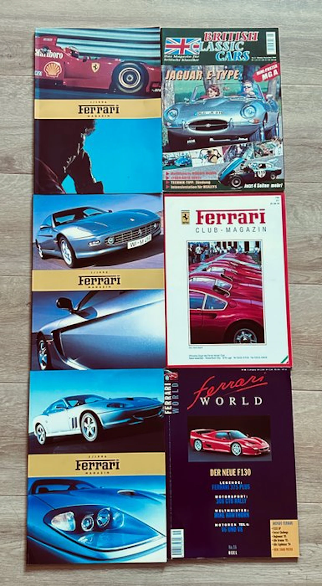 Ferrari Sammlung und Autozeitschriften - 1994-2002