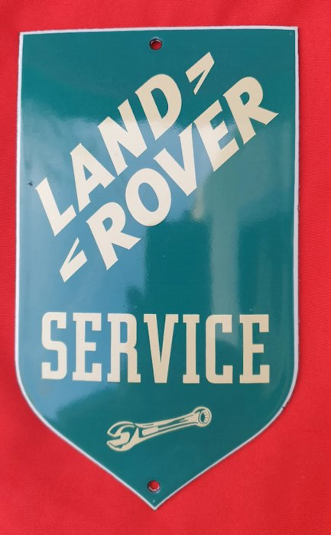 Aus einer umfangreichen Sammlung - Land Rover Service - Enamel sign - Enamel