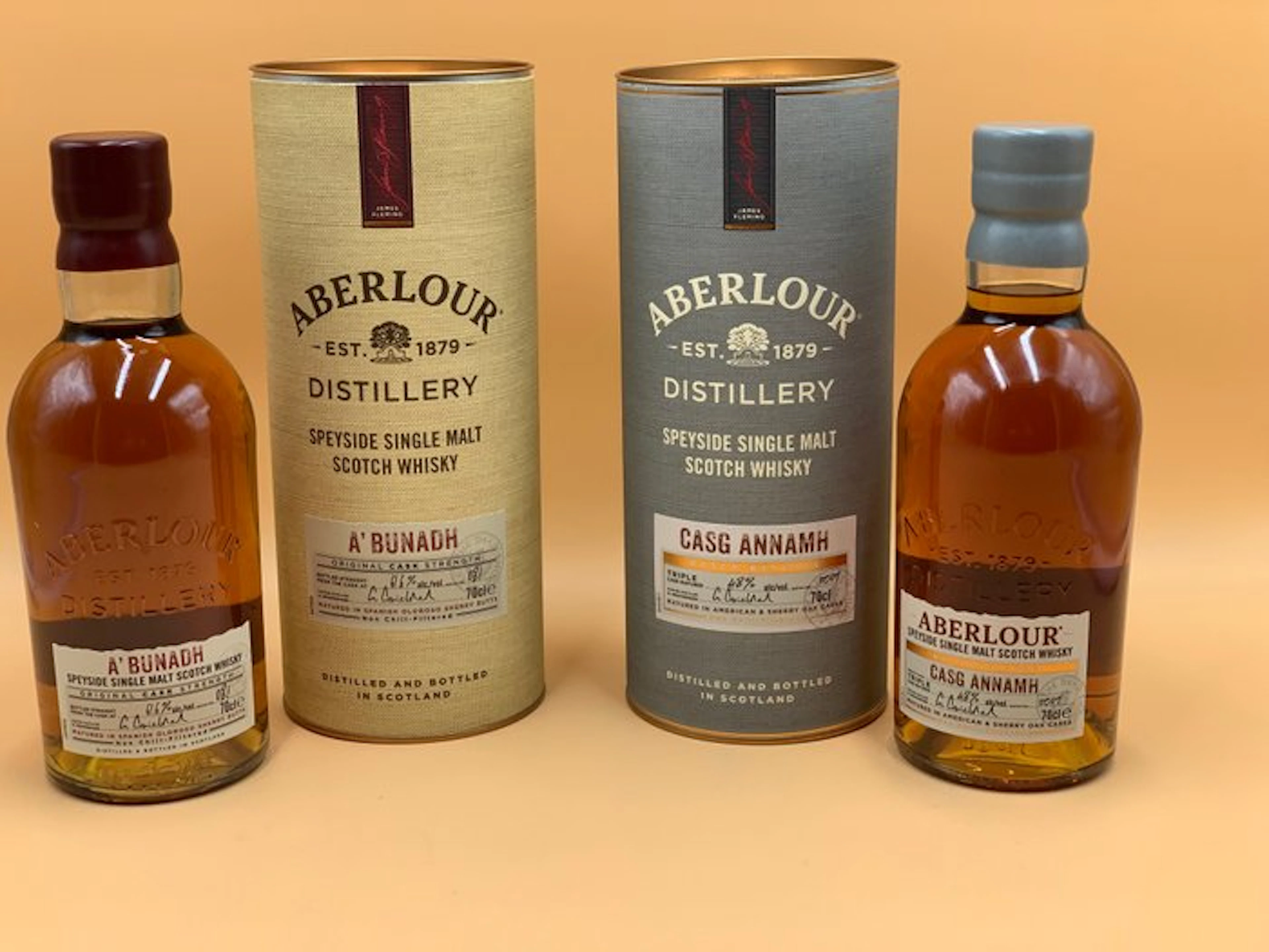Aberlour A'Bunadh Batch 081 & Casg Annamh Batch 009 - 70cl - 2 bottles