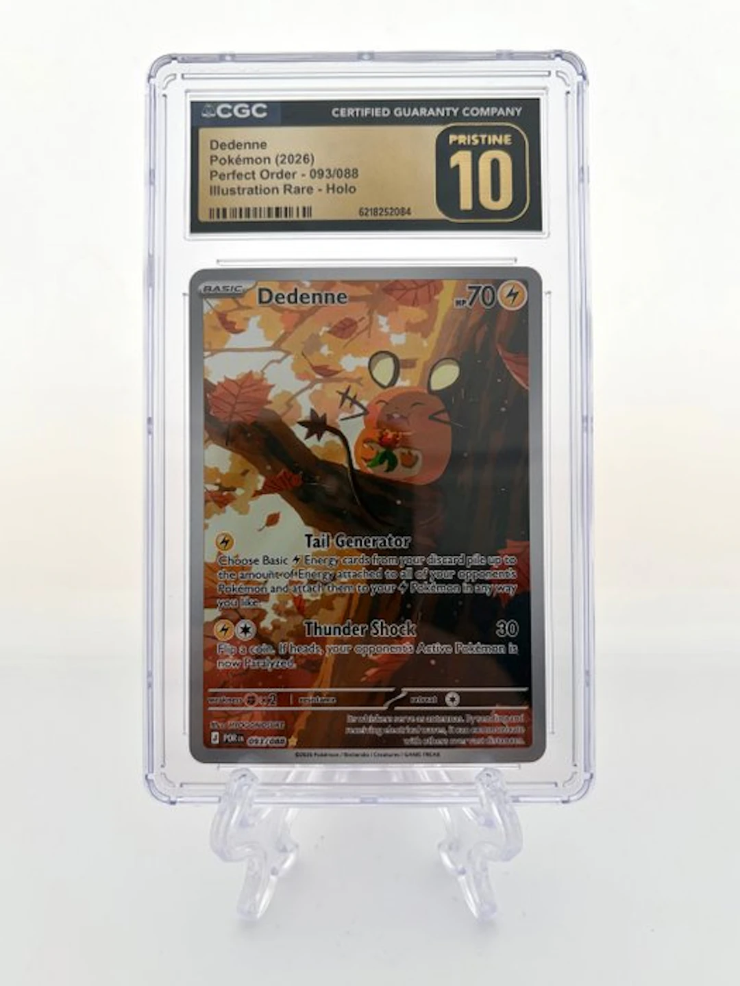 Pokémon - 1 Graded card - Dedenne - Perfect Order...