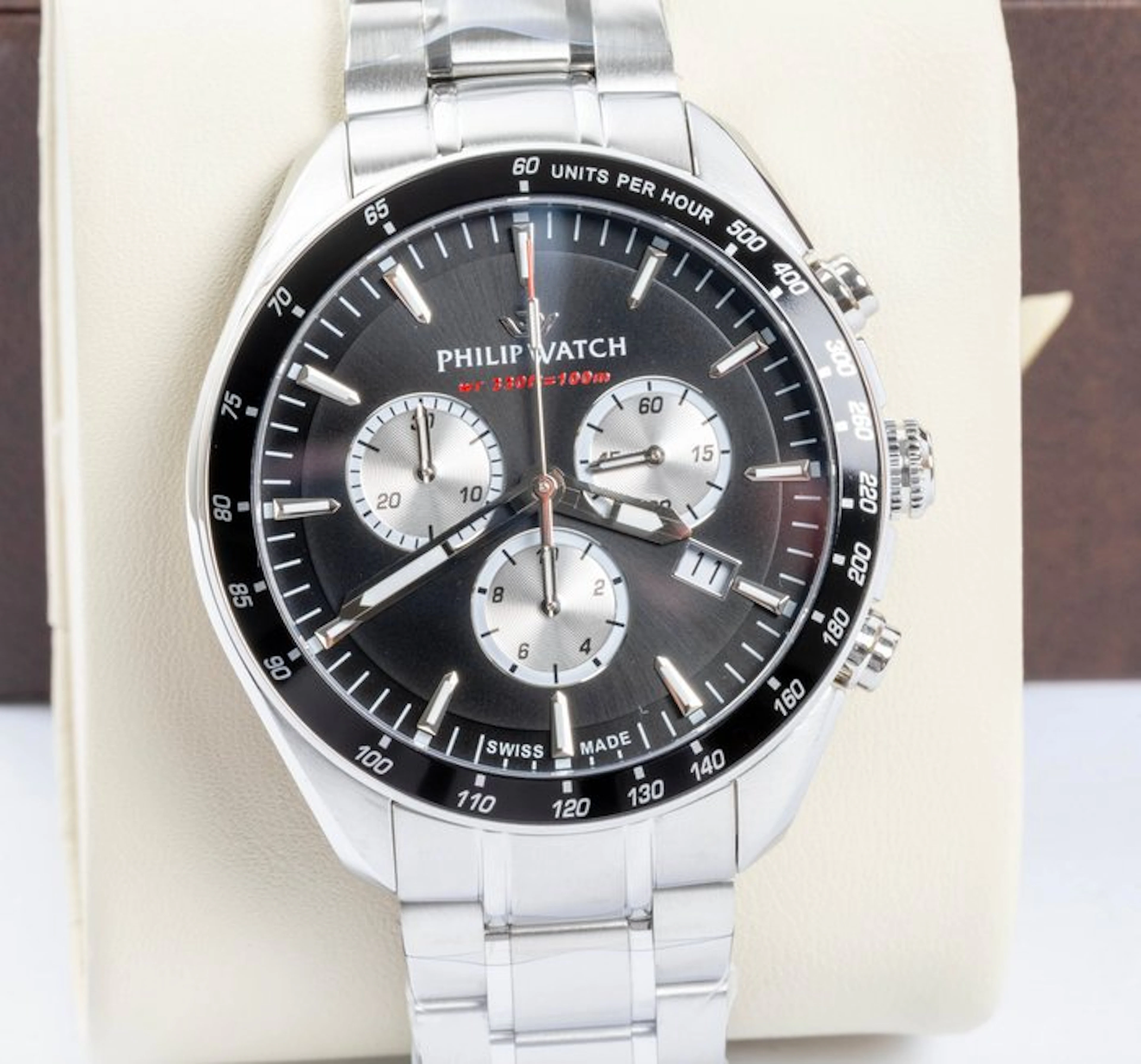 Philip Watch - Blaze - Chronograph & Date - Black/Panda...
