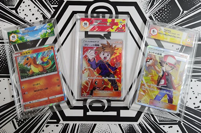 Pokémon - 3 Graded card - Blue