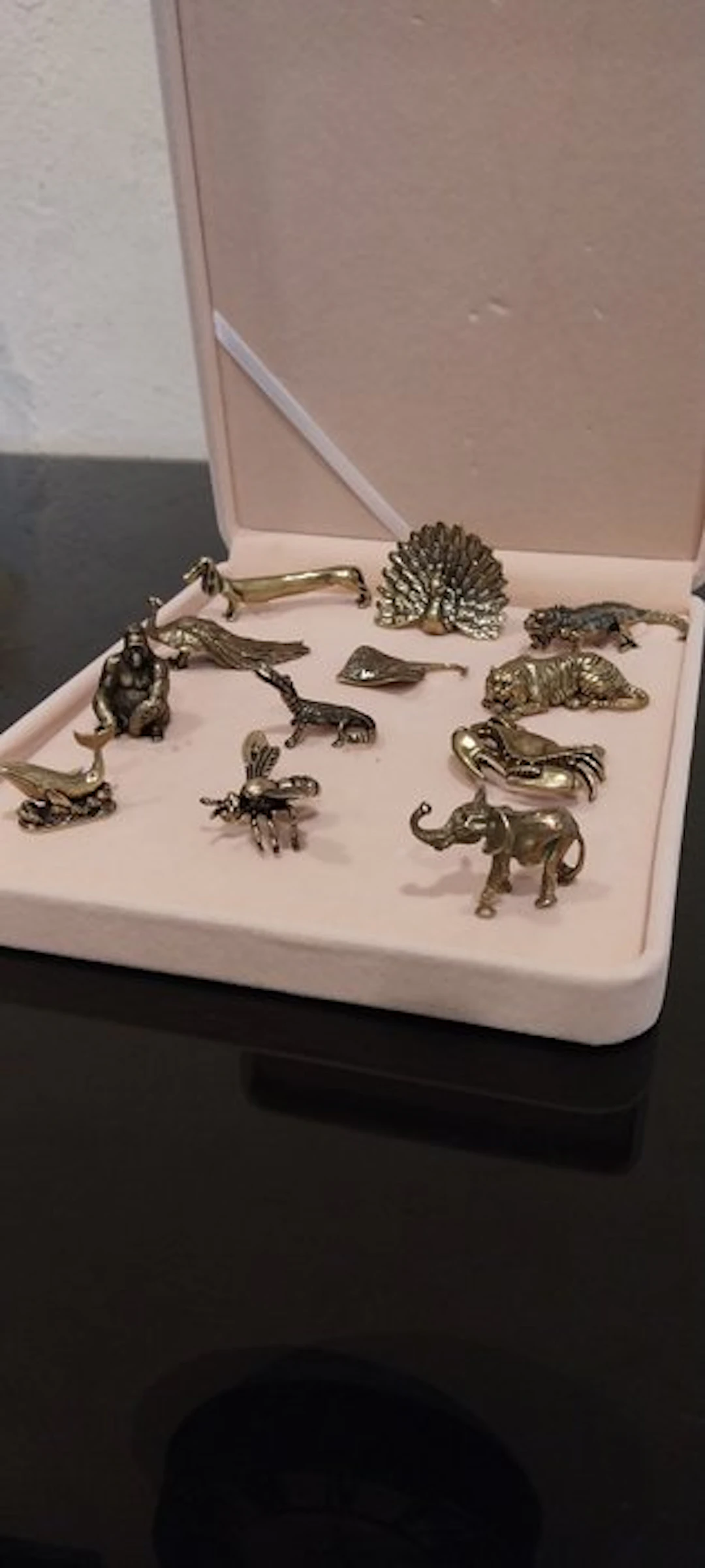 Knife rest (12) - Animaux différents - Gilt bronze