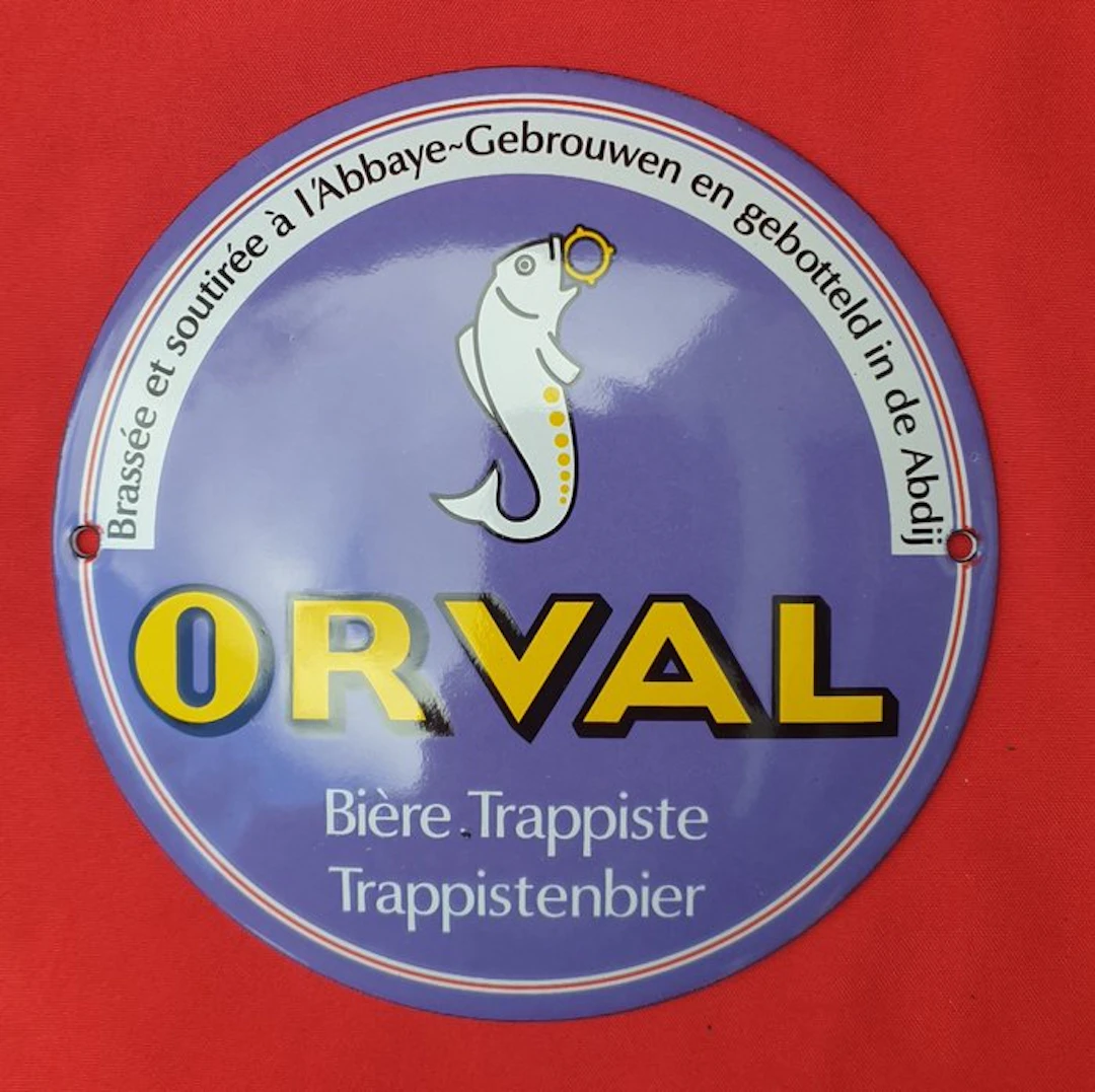 Aus Sammlung - Orval Trappist Beer - Enamel sign - Metal enamel