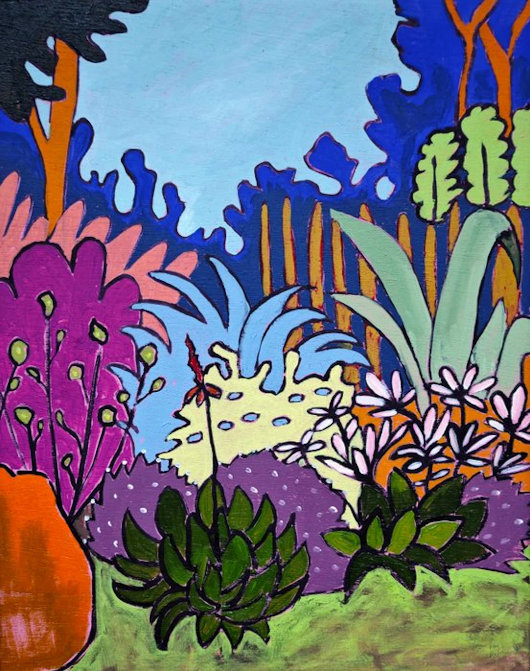 École fauviste européenne (XX) - Le jardin aux couleurs éclatantes - NO RESERVE