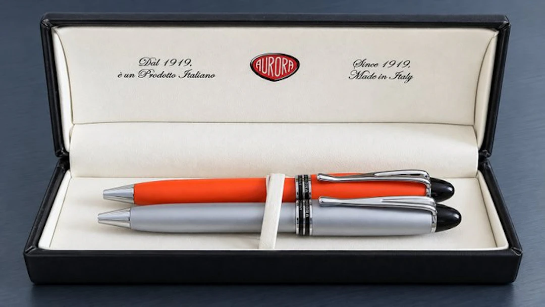 Aurora - Ipsilon Satin Orange e Ipsilon Metal B36 - No reserve price - Pen set
