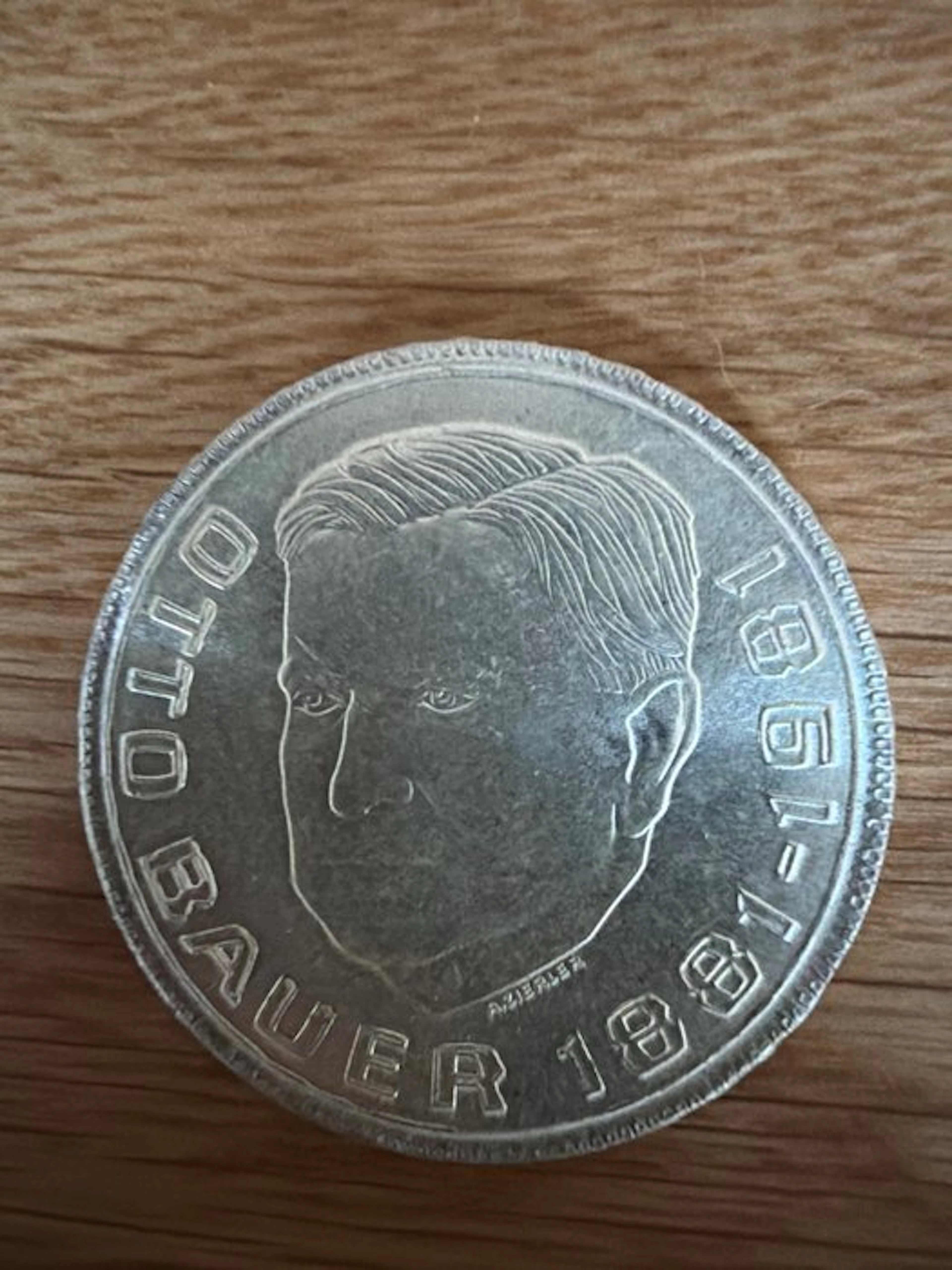 Austria. 500 Schilling 1981 Otto Bauer - 24g (.640) (No reserve price)