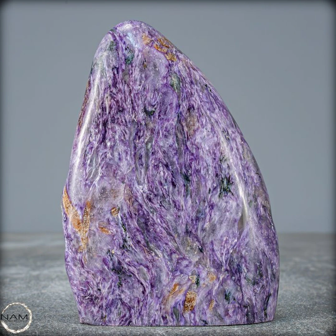 Extremely Rare Natural Charoite Sphere Freeform- 225.87 g