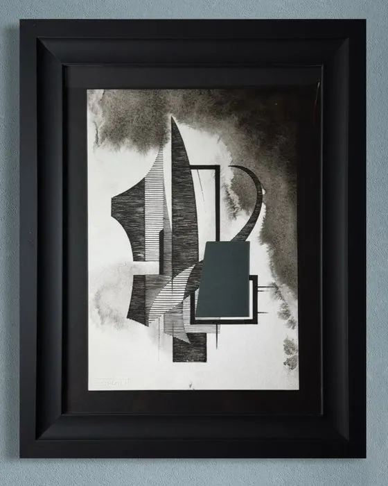 Eugène Eechaut (1928-2019) - Abstract ink composition
