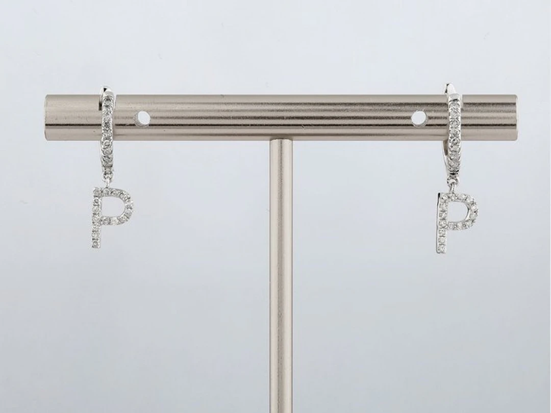 Earrings - 14 kt. White gold - 0.23ct. tw. Diamond (Natural)