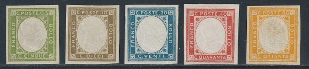 Provisional - Not issued for the Neapolitan Provinces; complete series no
