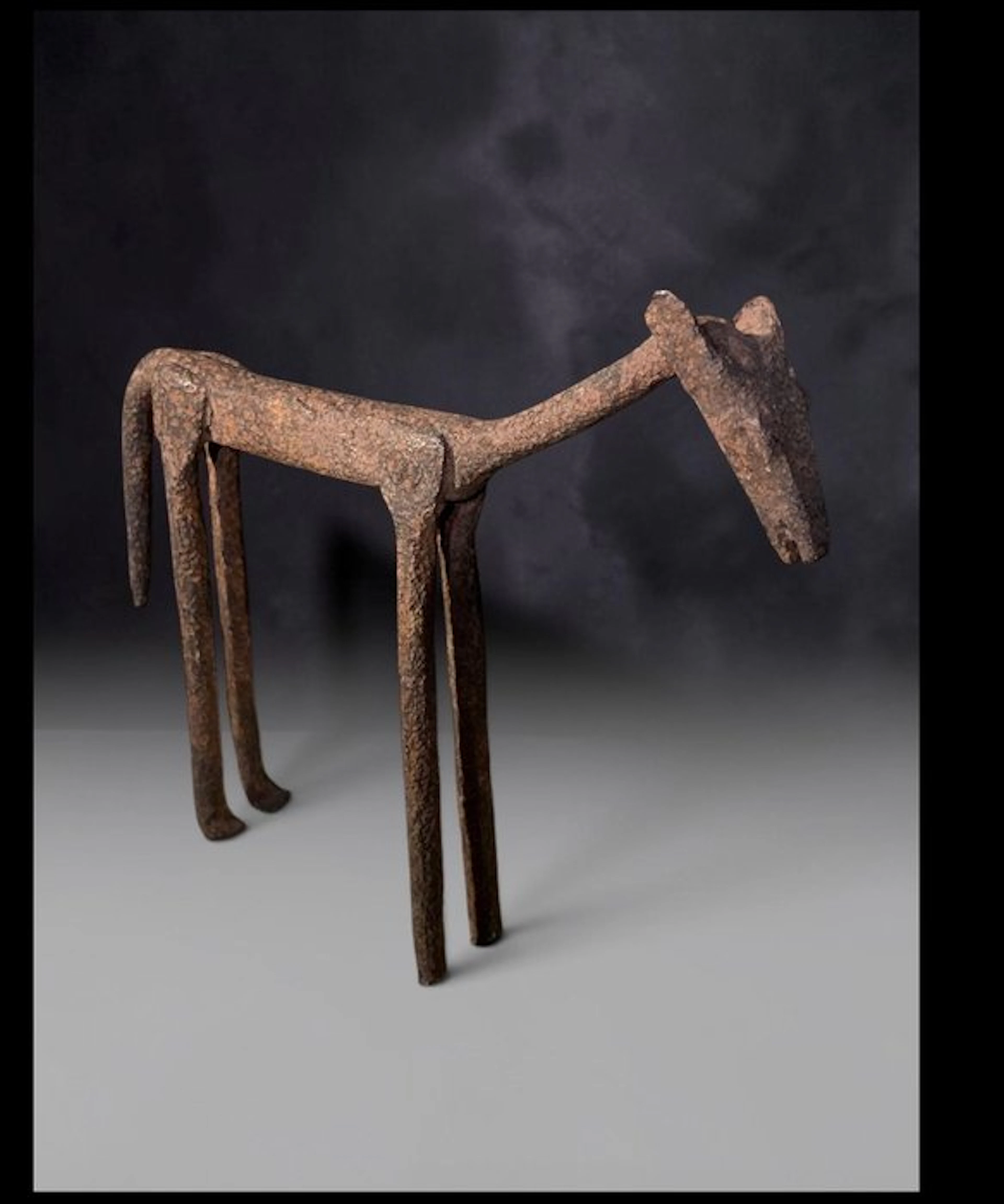 Little donkey Dogon - Animal, in iron - Dogon - Mali