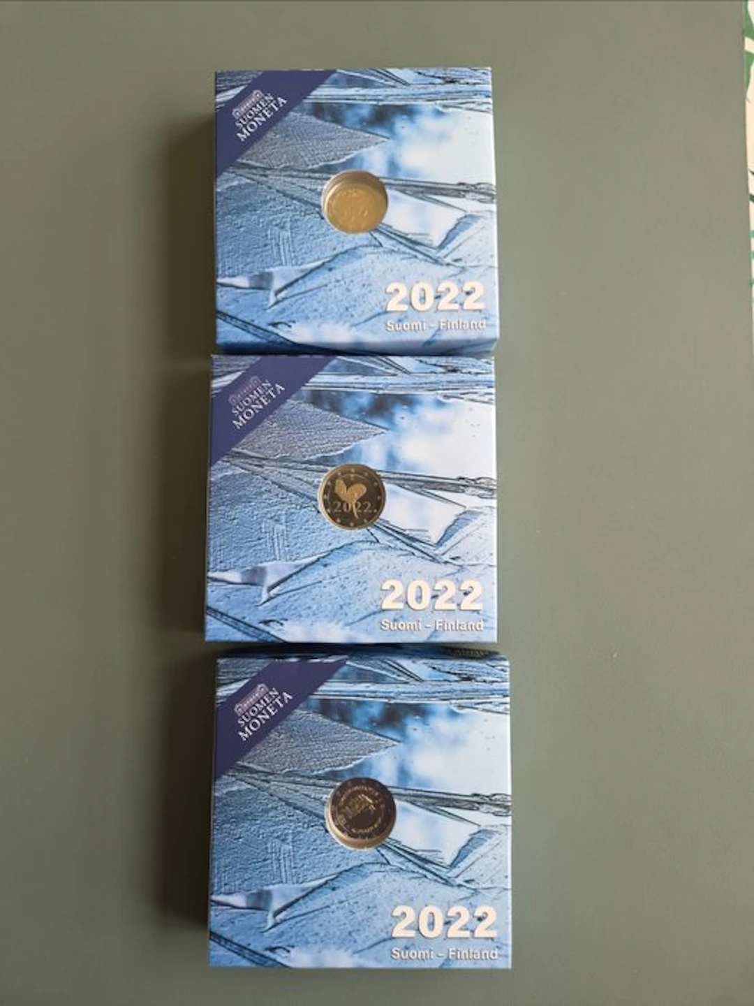Finland. 2 Euro 2022 (3 coins) Proof (No reserve price)