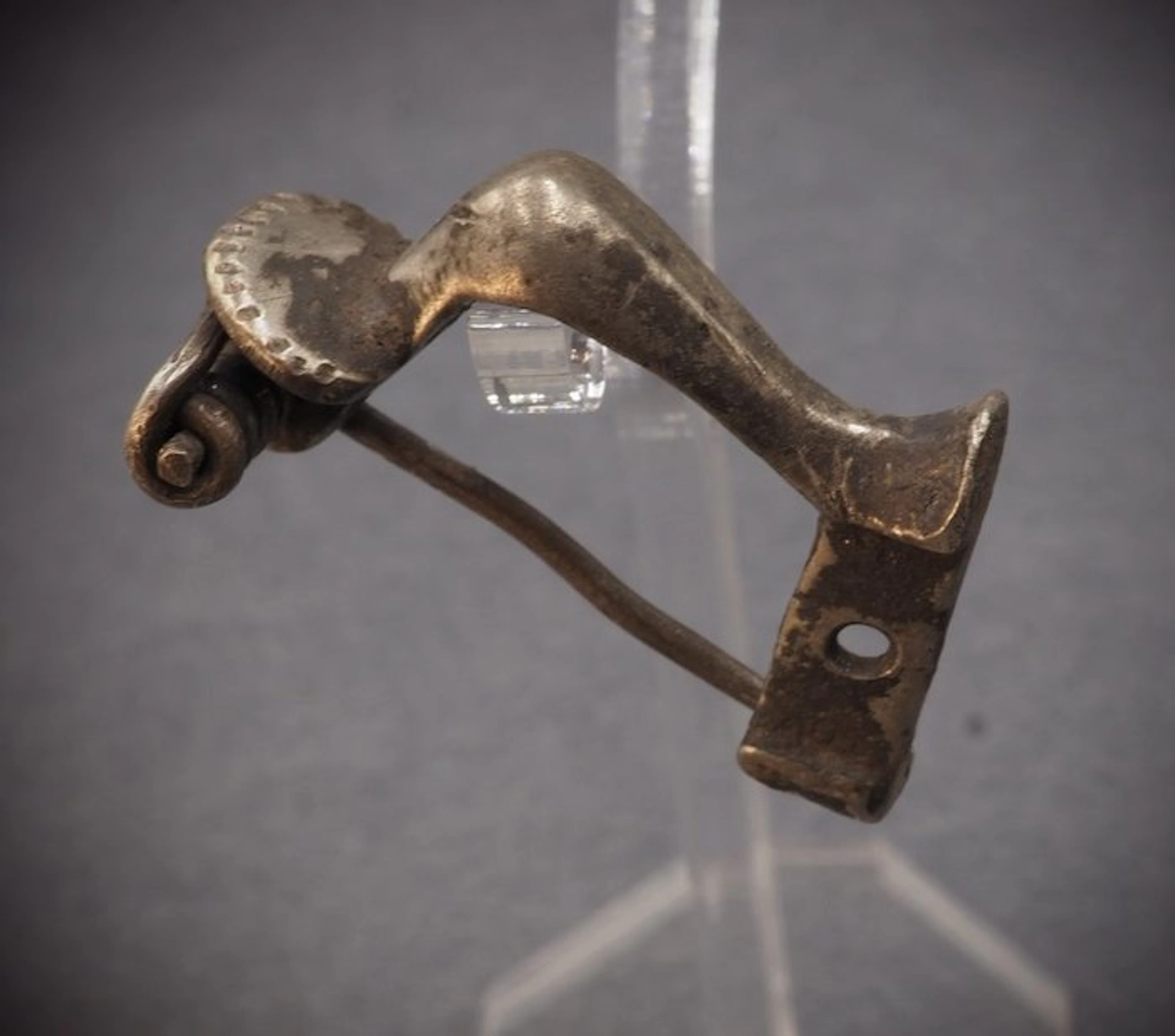 Ancient Roman silver Legionary Knee Fibula - 36 mm