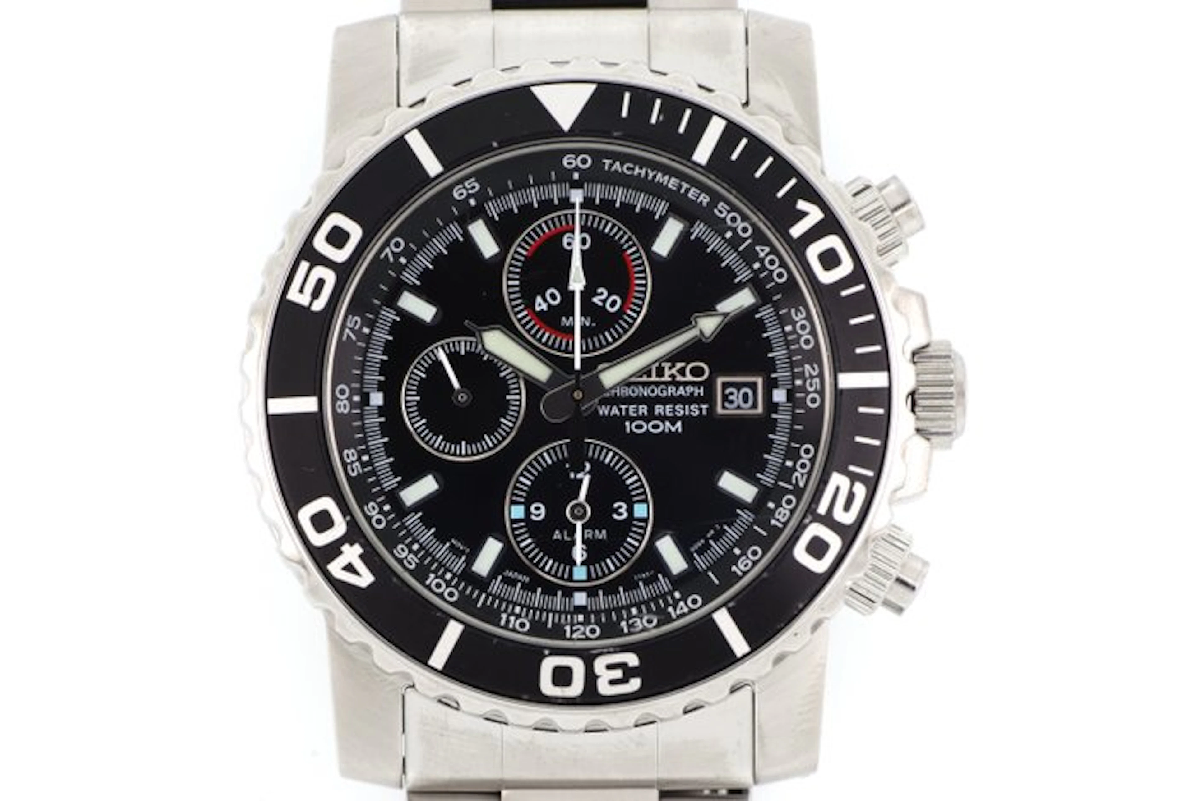 Seiko - Chronograph Alarm 100M "Diver's Style" - No...