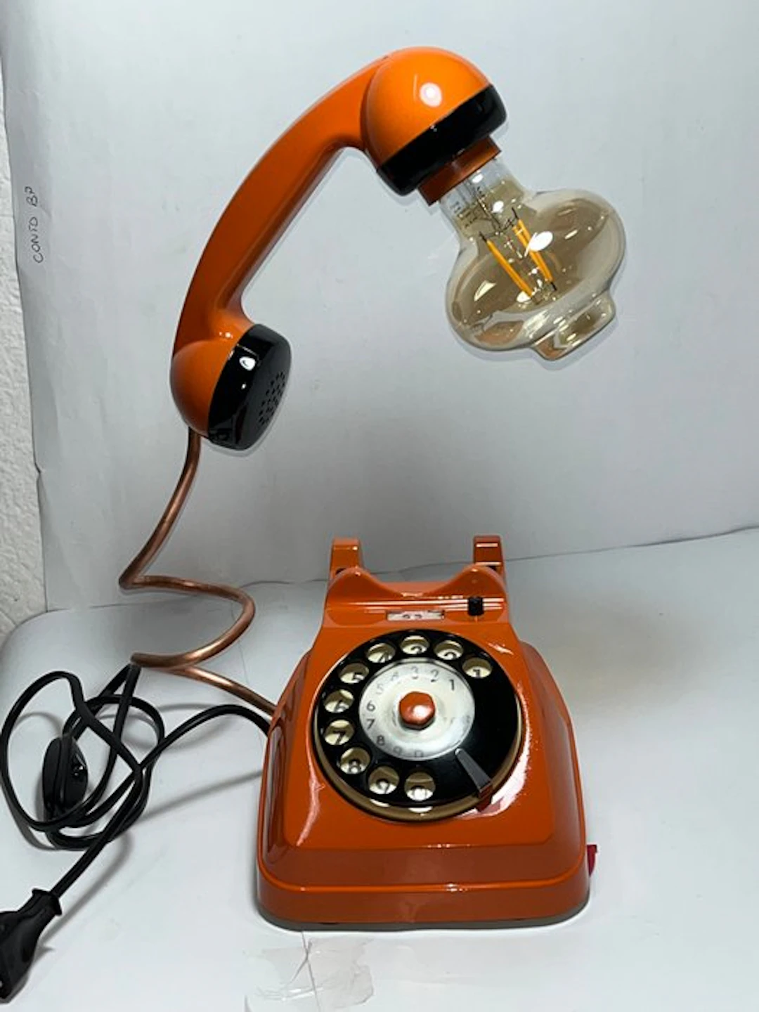 telefono lampada - Table lamp - PVC brass metal