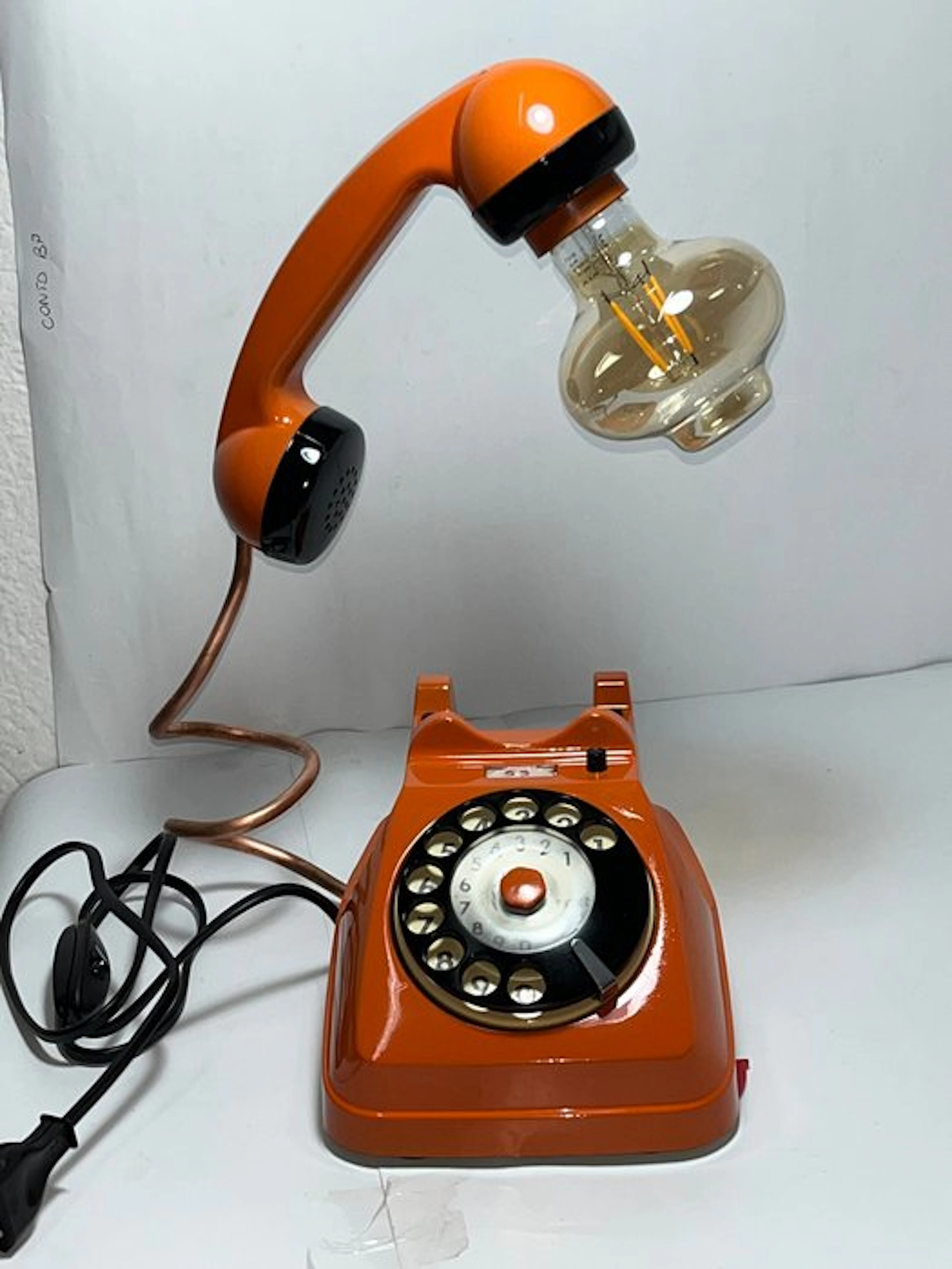 telefono lampada - Table lamp - PVC brass metal