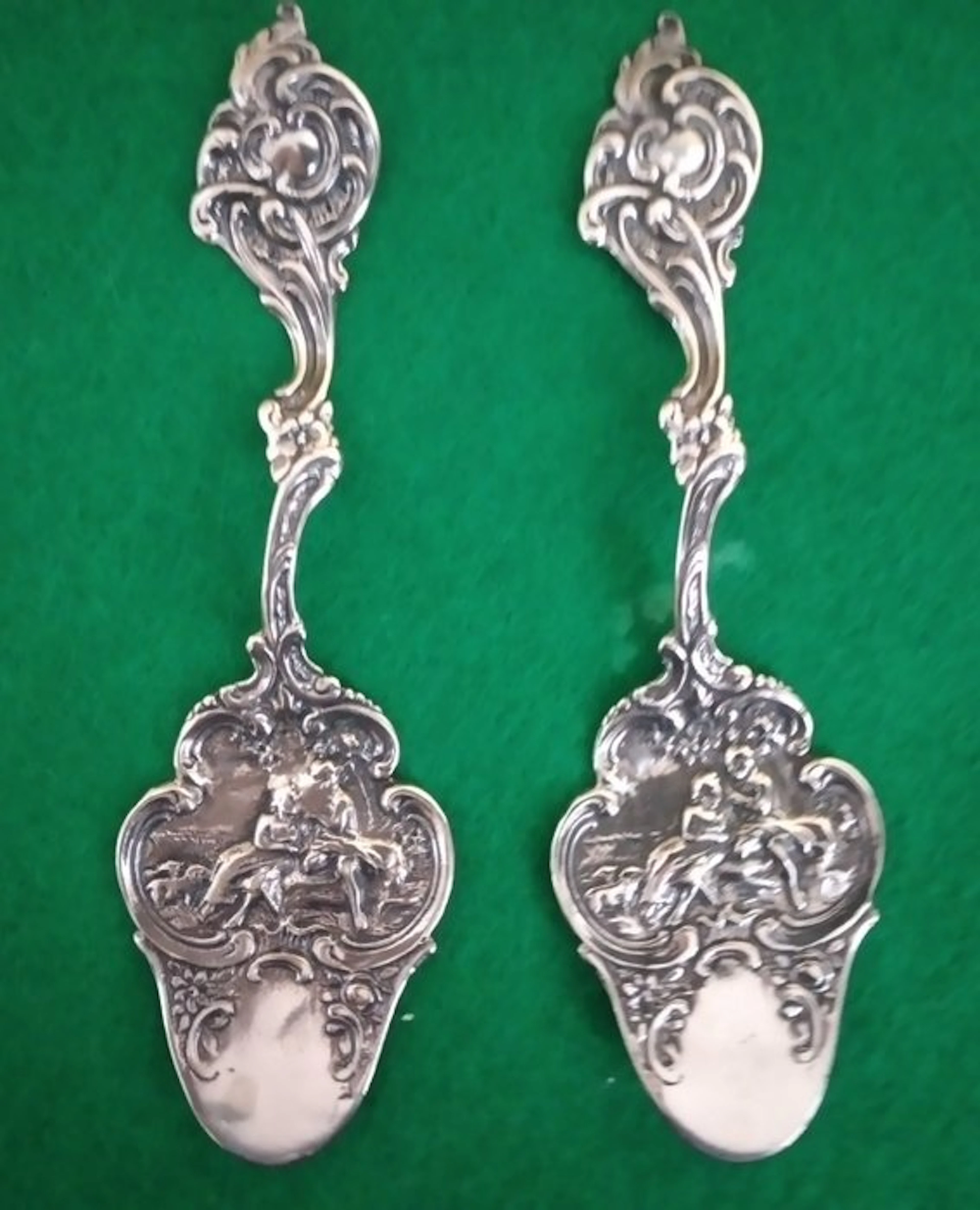 Spoon (2) - .800 silver - cake spatula