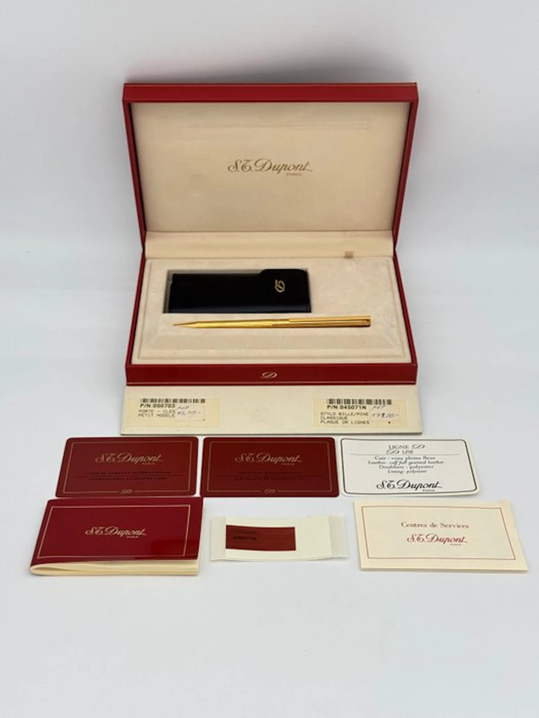 S.T. Dupont - Classique – Gold Plated + Key holder - Full...