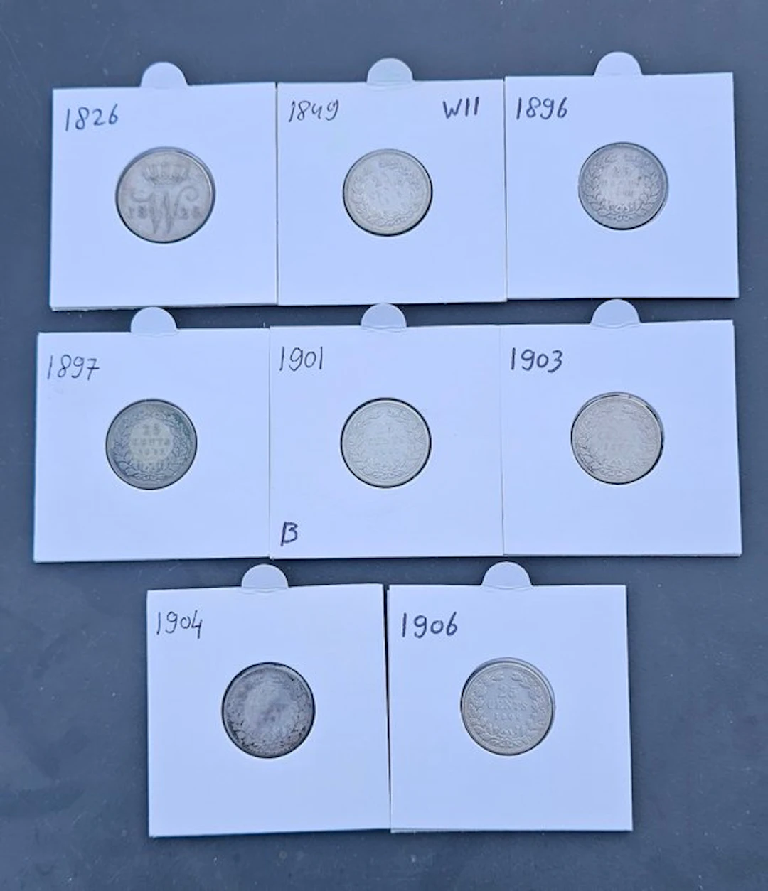 Netherlands. Willem I. 25 Cent 1826 t/m 1906 (No reserve price)