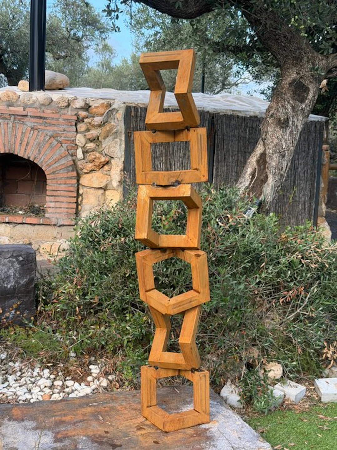 Ana Lucia B.M - Sculpture Corten - XXL - NO Reserve
