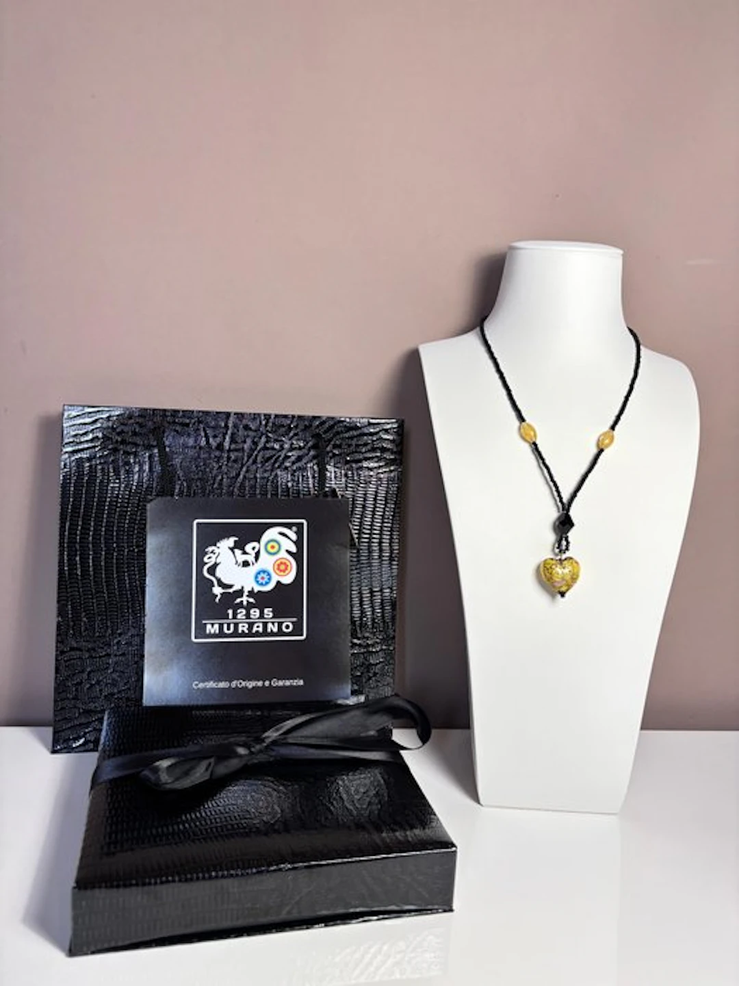 necklace - Necklace - 24 kt gold Murano necklace